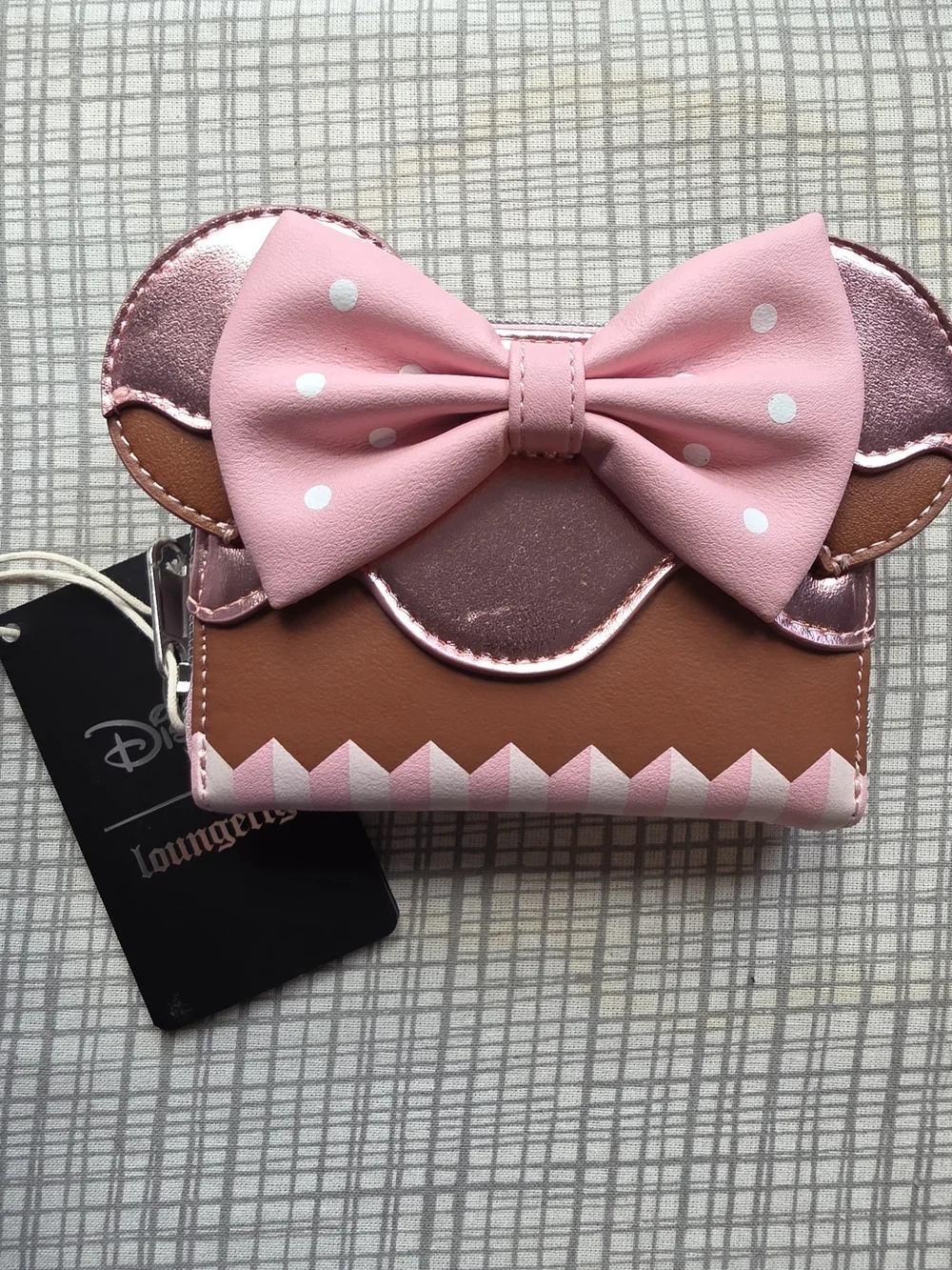 Loungefly Pink Bow Mouse Ear Mini Wallet